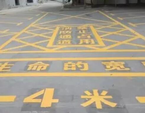 蓬江仓库划线